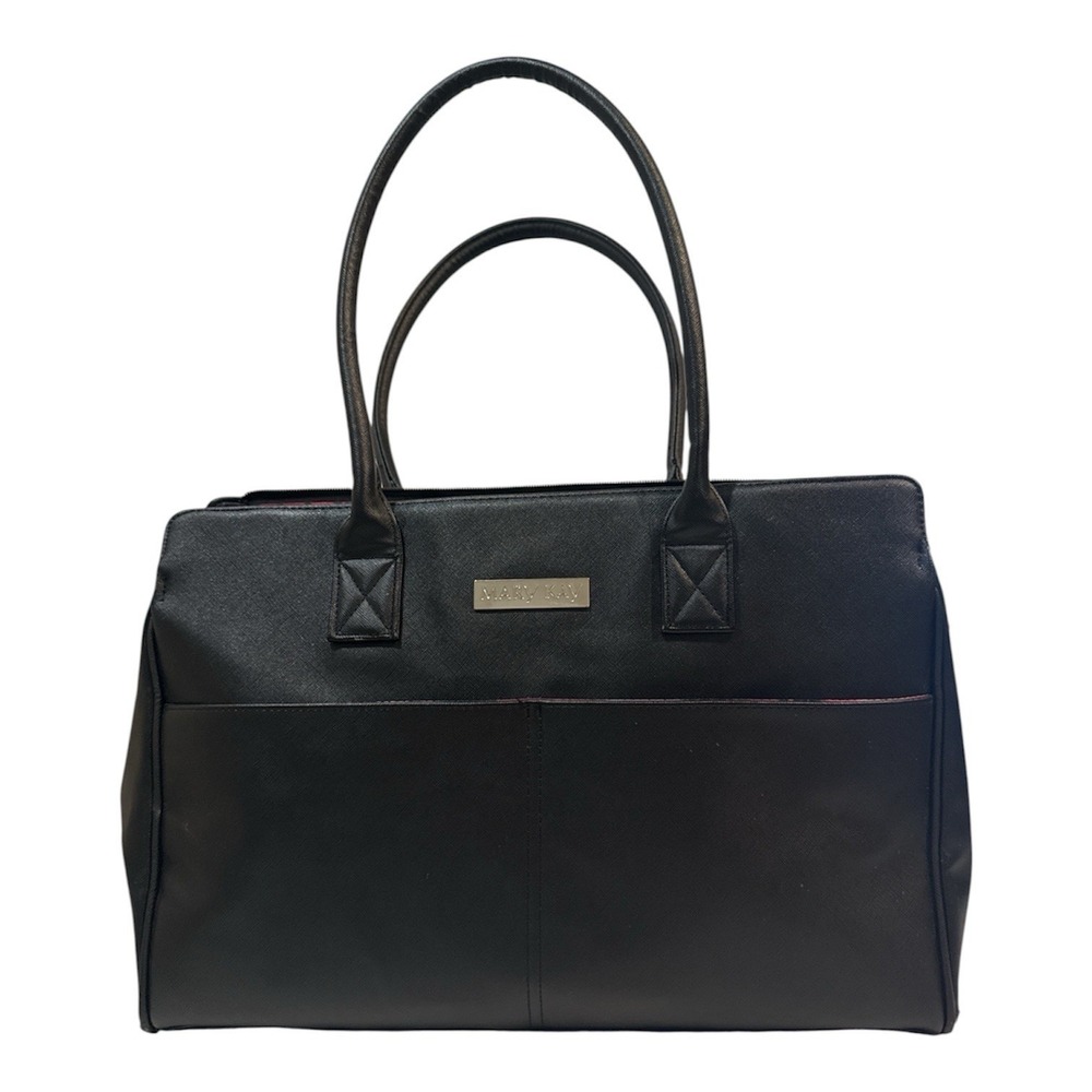 Mary Kay Travel Tote Black Large Double Handles Pockets Tablet Consultant Bag